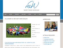 Tablet Screenshot of marywardschulen.at